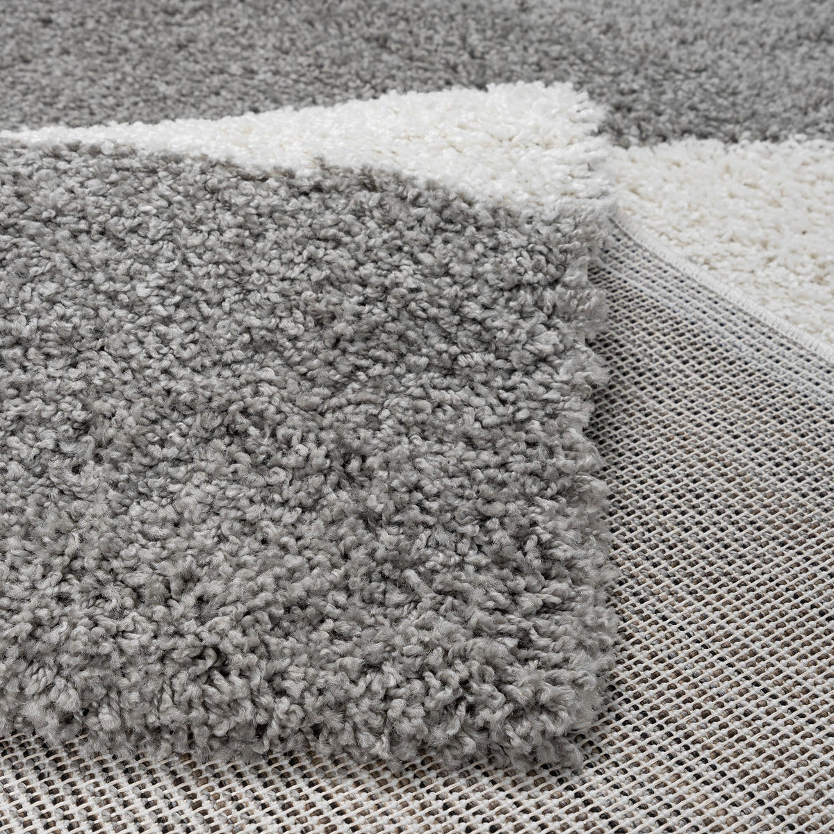 Sanat Hochflorteppich MILANO hellgrau B/L: ca. 160x230 cm MILANO - hellgrau (160,00/230,00cm) - Sanat