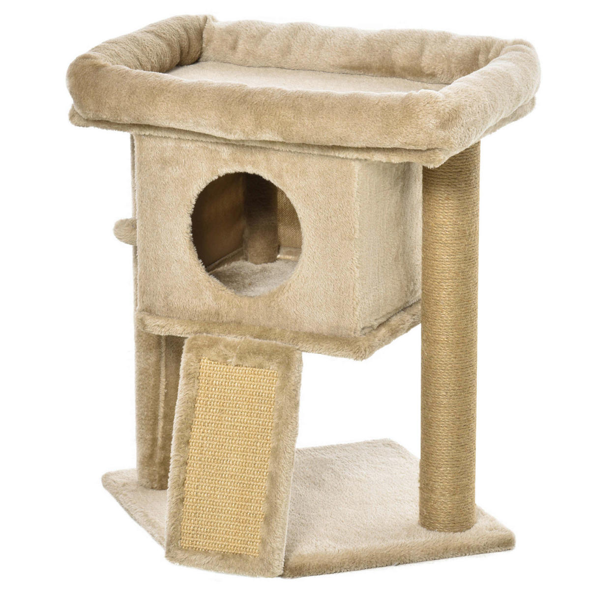 PawHut Kratzbaum braun Polypropylen B/H/L: ca. 40x40x57 cm Kratzbaum - braun (57,00/40,00/40,00cm) - PawHut