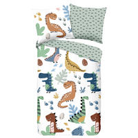Baumwoll Bettwäsche Dino Renforce Multi Stoff B/L: ca. 135x200 cm Dino - Multi (135,00/200,00cm) - Good Morning