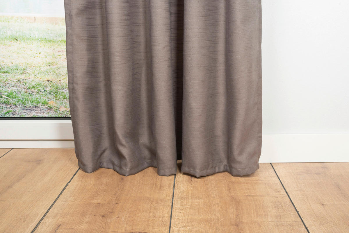 Ösenvorhang BALANCE taupe B/L: ca. 135x300 cm BALANCE - taupe (135,00/300,00cm)