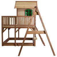 AXI Spielhaus Liam braun B/H/L: ca. 541x291x277 cm Liam - braun/grün (277,00/541,00/291,00cm) - AXI