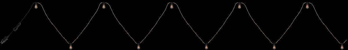 GLOBO LED-Lichterkette VERA schwarz B/H/T: ca. 4,5x10,5x1050 cm VERA - schwarz/transparent (4,50/10,50/1050,00cm) - GLOBO