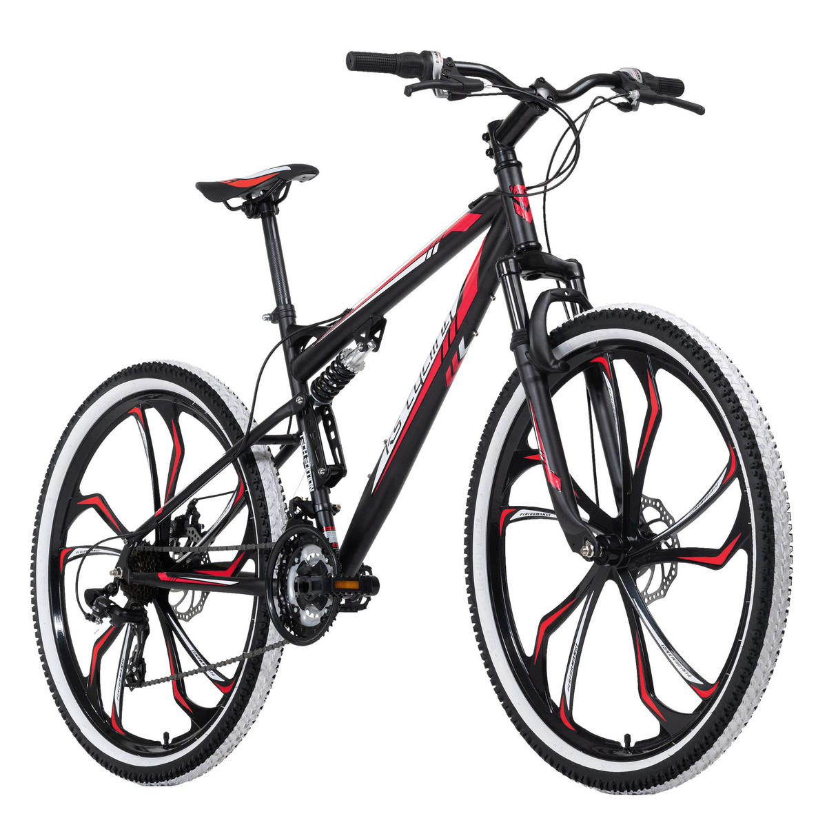 KS-Cycling Mountain-Bike Scrawler KS601M 27,5 Zoll Rahmenhöhe 46 cm 21 Gänge schwarz schwarz ca. 27,5 Zoll Scrawler - rot/schwarz - KS-Cycling