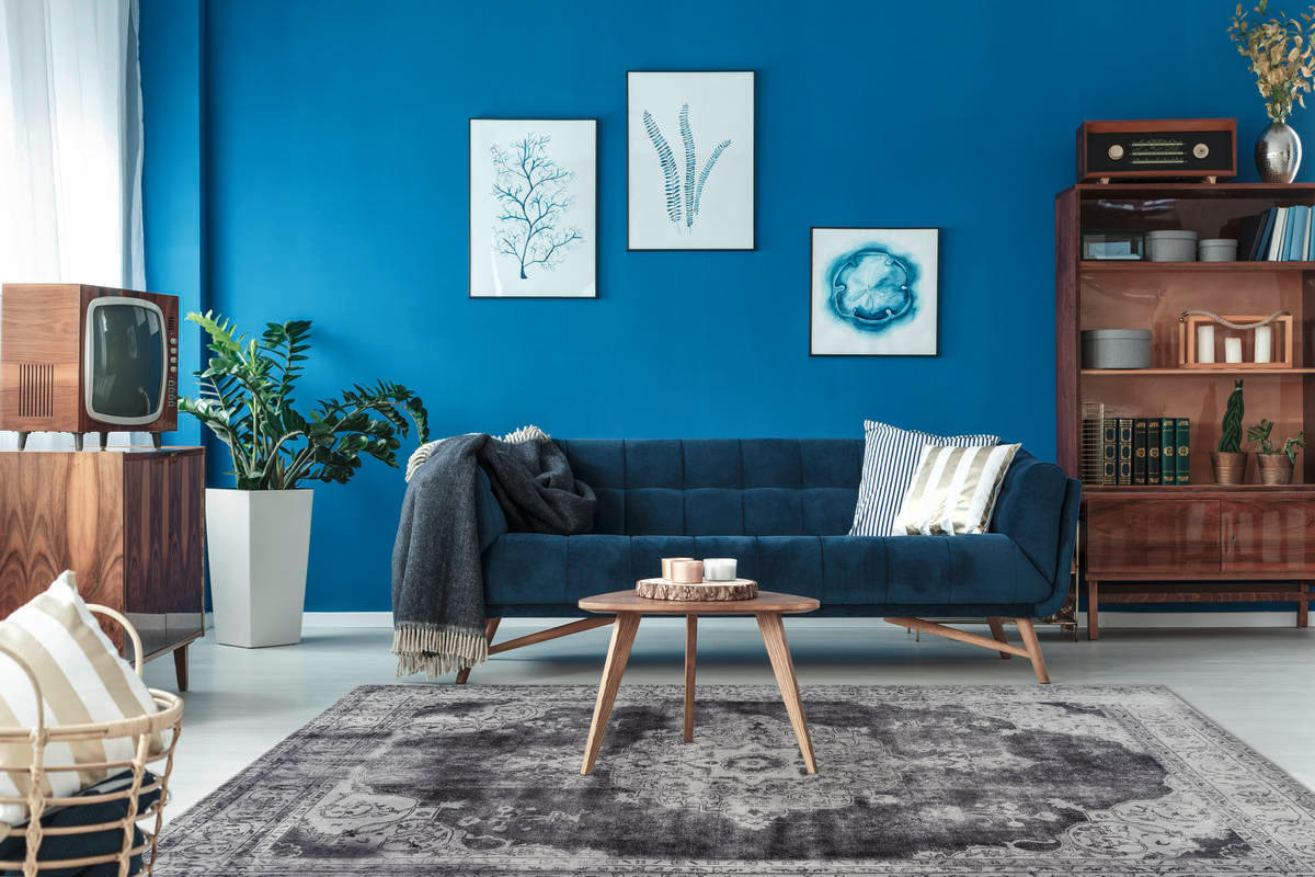 360Living Teppich Vintage hellgrau B/L: ca. 140x200 cm Vintage - hellgrau (140,00/200,00cm) - 360Living