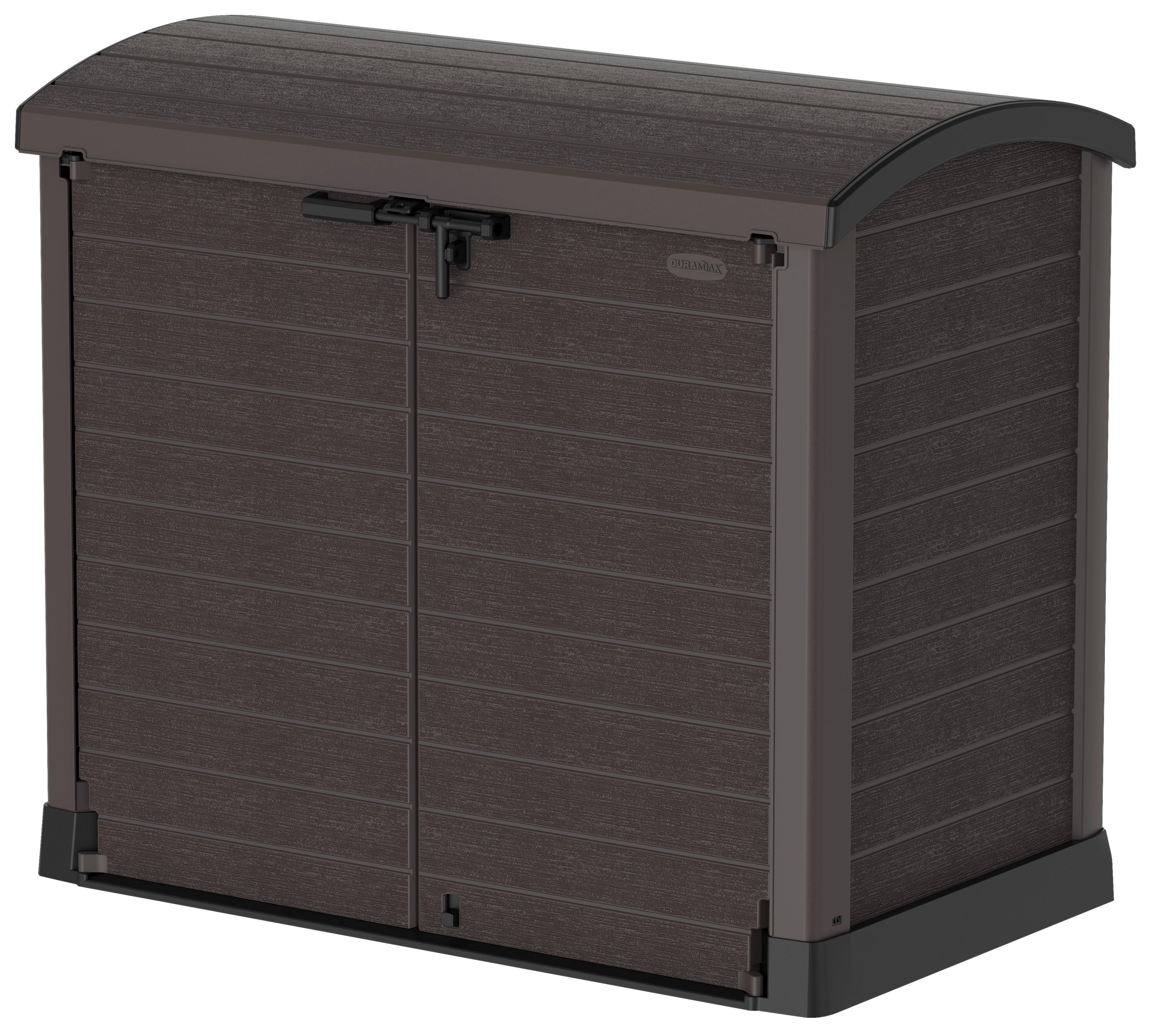 VCM Mülltonnenbox 2er StoreAway braun Kunststoff B/H/L: ca. 145x125x83 cm StoreAway - braun (83,00/145,00/125,00cm) - VCM