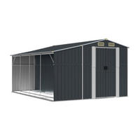 vidaXL Gartenhaus anthrazit Gartenhaus - anthrazit - vidaXL