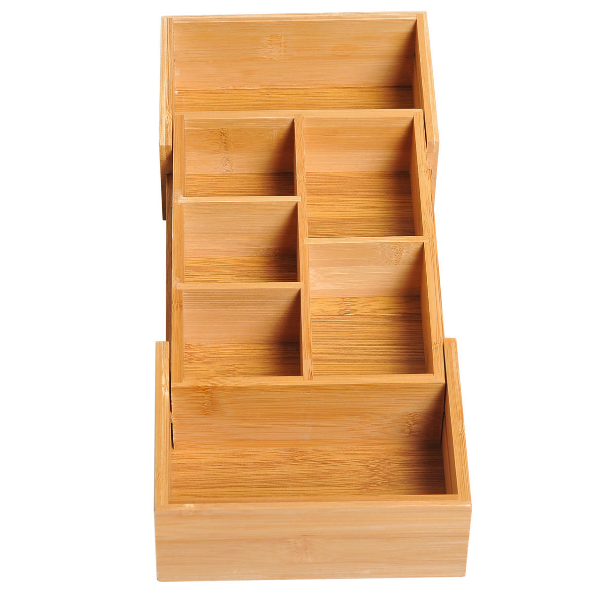 Aufbewahrungsbox 833-470 natur Bambus B/H/T: ca. 24,6x17,6x7 cm 833-470 - natur (24,60/17,60/7,00cm) - HOMCOM