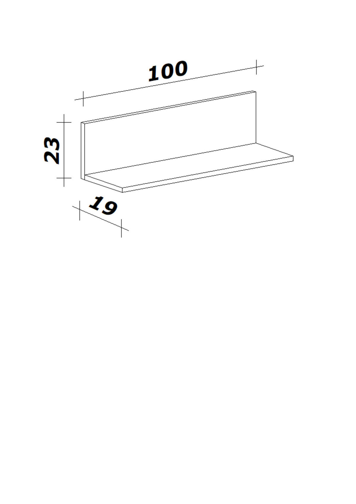 Flex-Well Eckregal Lucca blau B/H/T: ca. 100x23x19 cm Lucca - blau (100,00/23,00/19,00cm) - Flex-Well