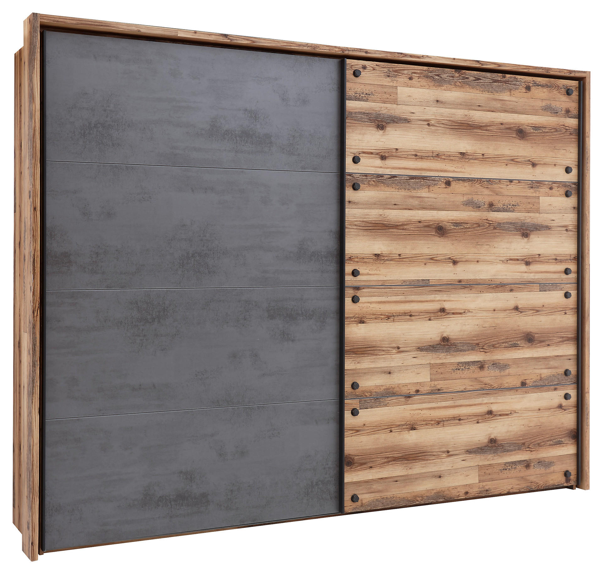 Schwebetürenschrank Dover Alpin Lodge Nachbildung Betonoxid Optik B/H/T: ca. 270x210x60 cm Dover - Alpin Lodge (270,00/210,00/60,00cm)