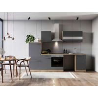 Respekta Küchenblock Merle grau B/H/T: ca. 280x200x60 cm Merle - Eiche/grau (280,00/200,00/60,00cm) - Respekta