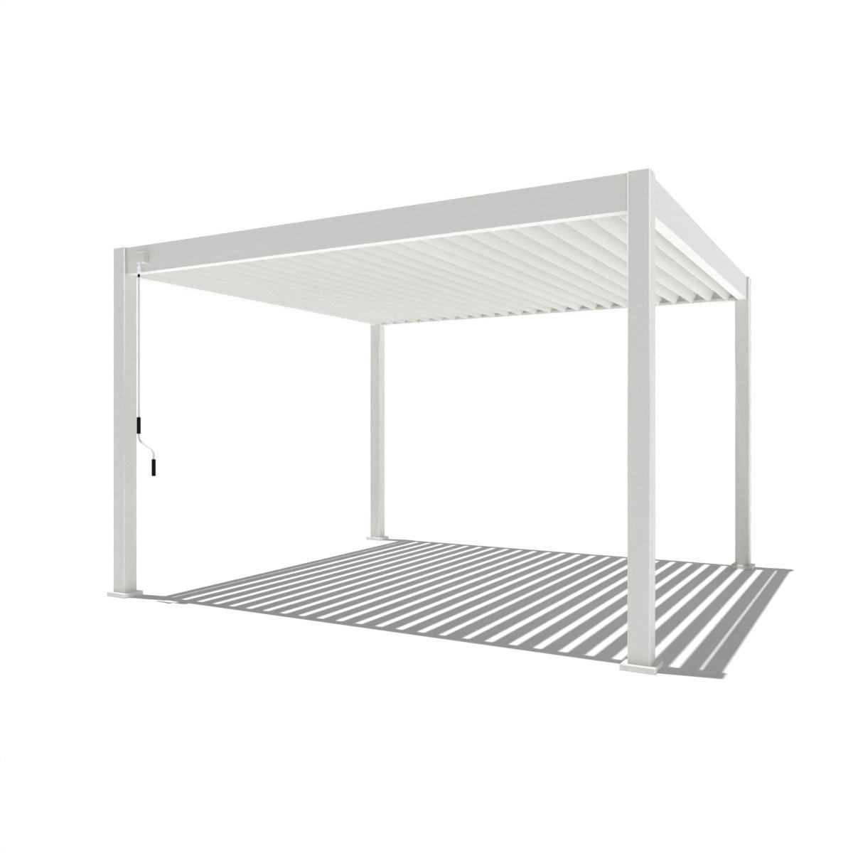 PergoLine Pergola Superior weiß Aluminium B/H/L: ca. 400x255x360 cm Superior - weiß (360,00/400,00/255,00cm) - PergoLine