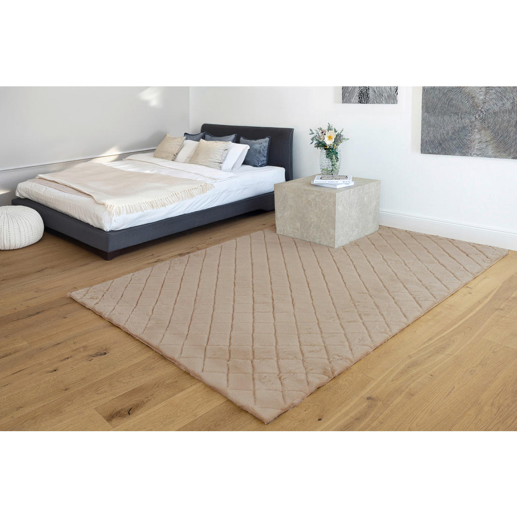 Thumbnail - Padiro Hochflorteppich Imala 125 beige B/H/L: ca. 200x3x290 cm