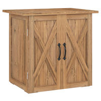 Outsunny Gartenschuppen braun Holz B/H/L: ca. 55x72x77 cm Gartenschuppen - braun (77,00/55,00/72,00cm) - Outsunny