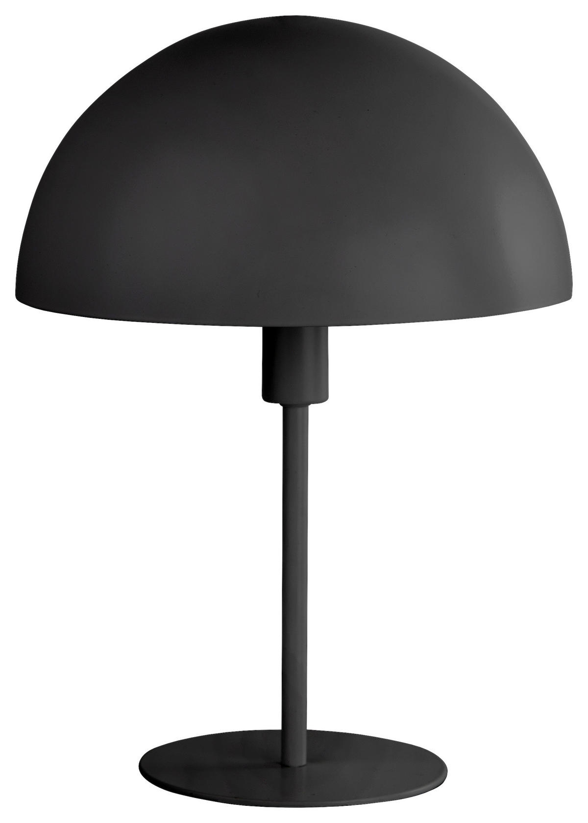 Nowa Tischleuchte 51530108 schwarz Metall H/D: ca. 35x25 cm E27 1 Brennstellen MEIKE - schwarz (25,00/35,00cm) - Nowa