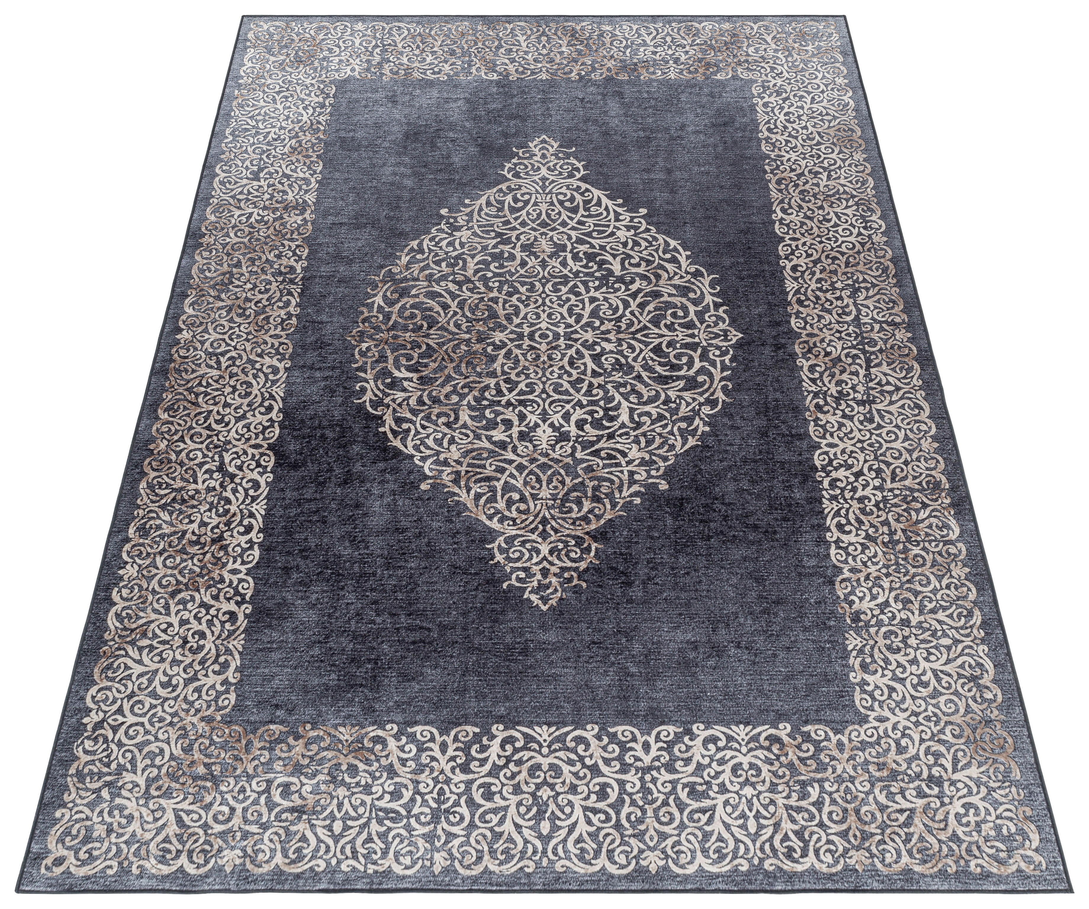 Ayyildiz Teppich FIESTA schwarz B/L: ca. 80x250 cm FIESTA - schwarz (80,00/250,00cm) - Ayyildiz