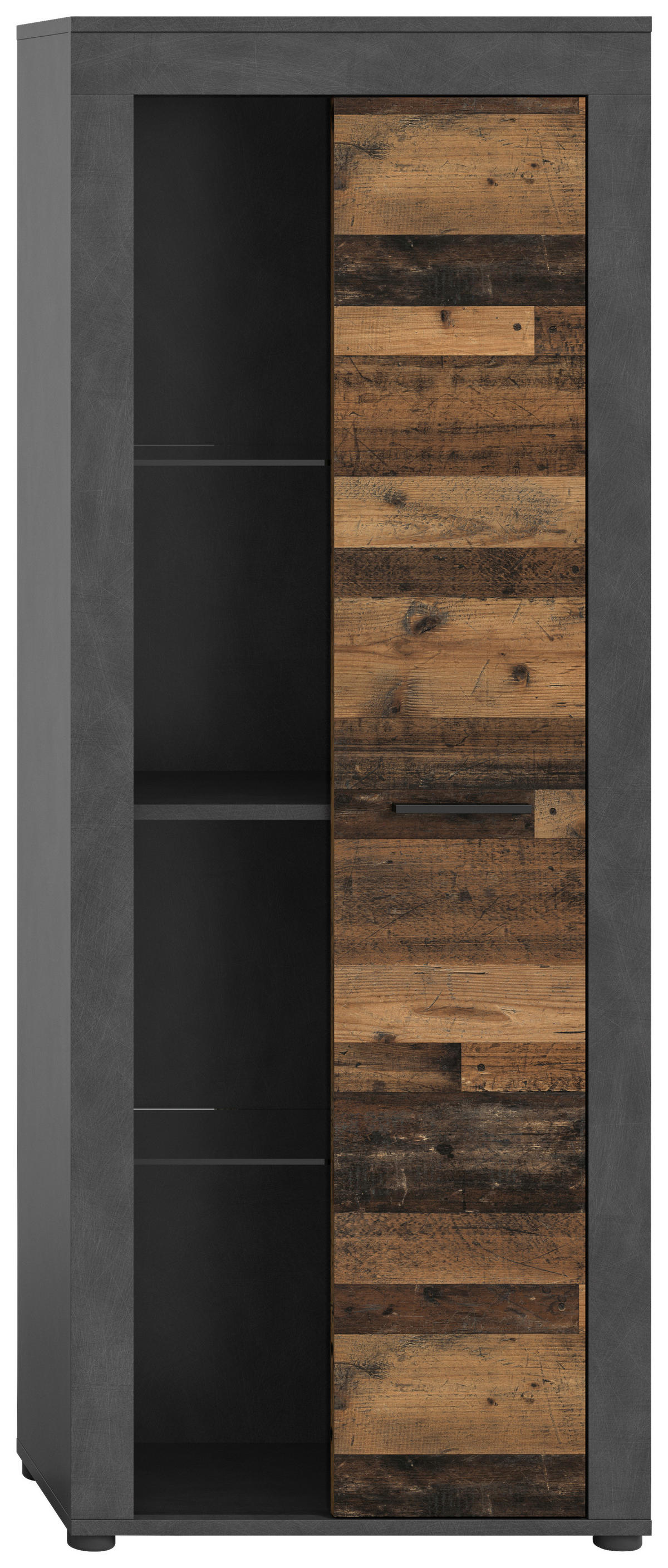 Vitrine Jam Matera Nachbildung Old Wood Nachbildung B/H/T: ca. 159x60x35 cm Jam - (159,00/60,00/35,00cm) - xonox.home