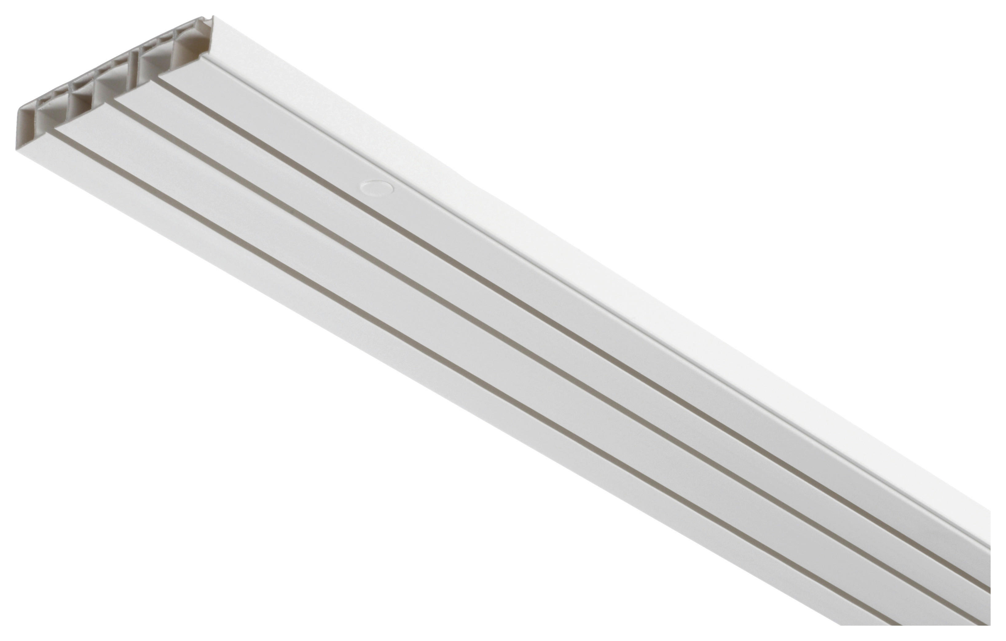 Gardinenschiene weiß Kunststoff L: ca. 150 cm 3.0 Läufe