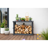 Westmann Kaminholzregal Stephan anthrazit B/H/L: ca. 108x74x52 cm Stephan - anthrazit (52,00/108,00/74,00cm) - Westmann