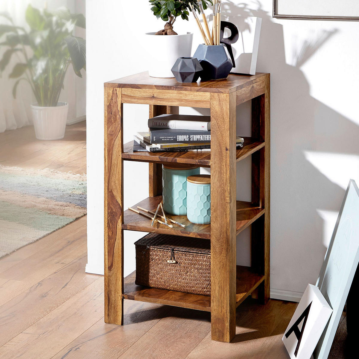 Standregal natur B/H/T: ca. 44x80x44 cm Standregal - natur (44,00/80,00/44,00cm) - Wohnling