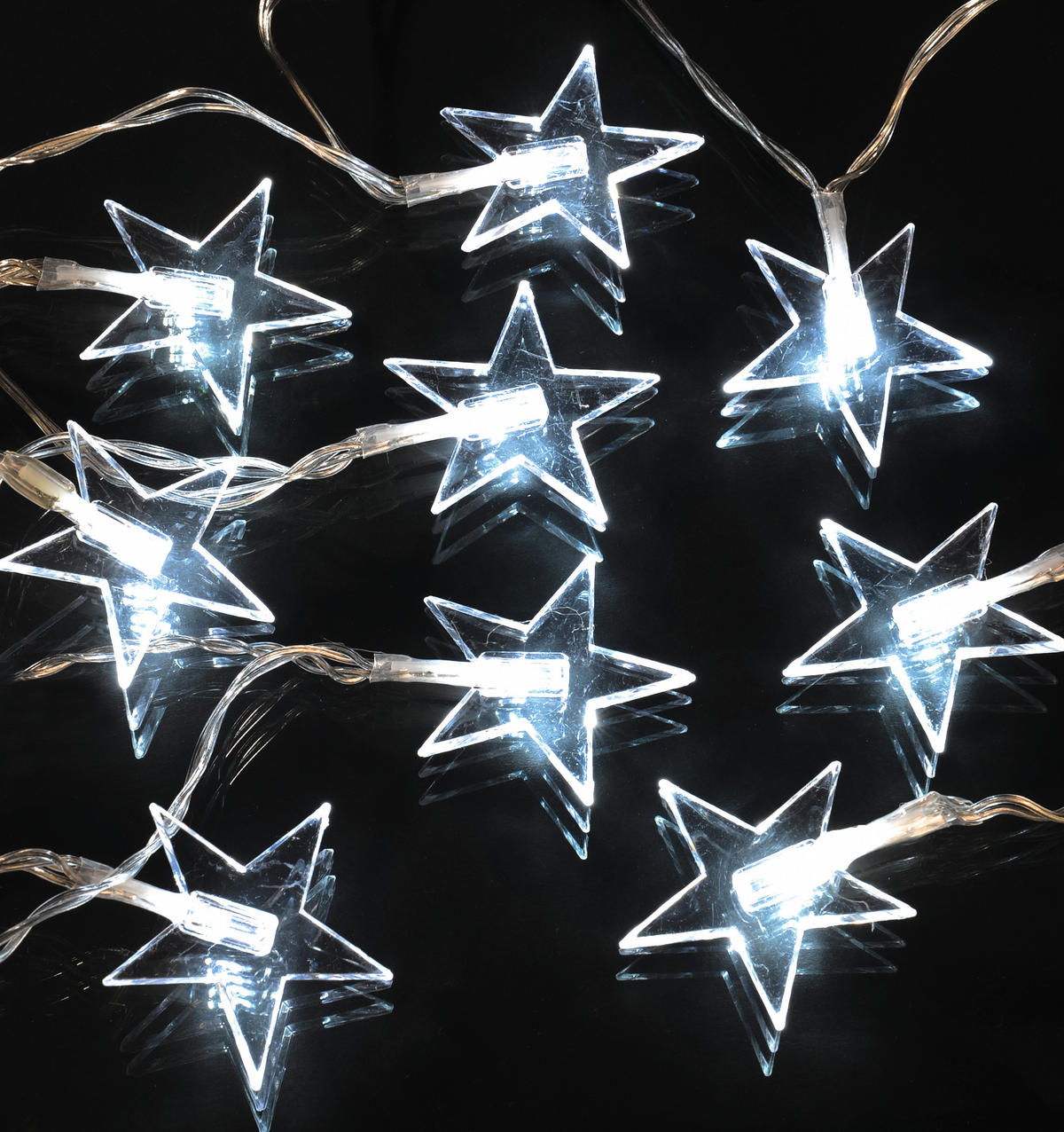POCOline LED-Lichterkette kaltweiß Kunststoff L: ca. 300 cm LED-Lichterkette_10er - kaltweiß (300,00cm) - POCOline