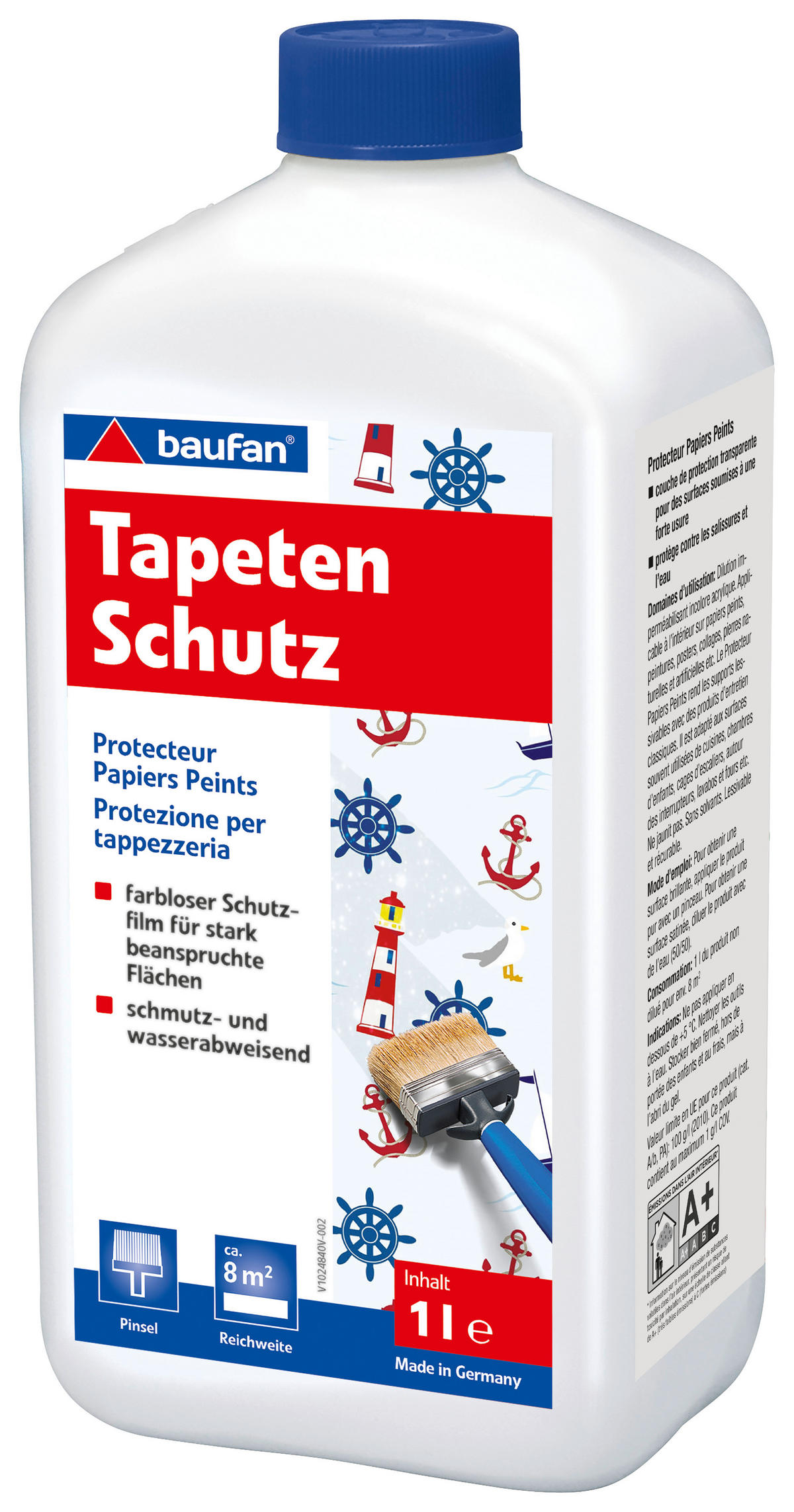 Baufan Tapeten-und Anstrichschutz farblos ca. 1 l Tapeten-/u.Anstrichschutz 1l - farblos (1,00l) - Baufan
