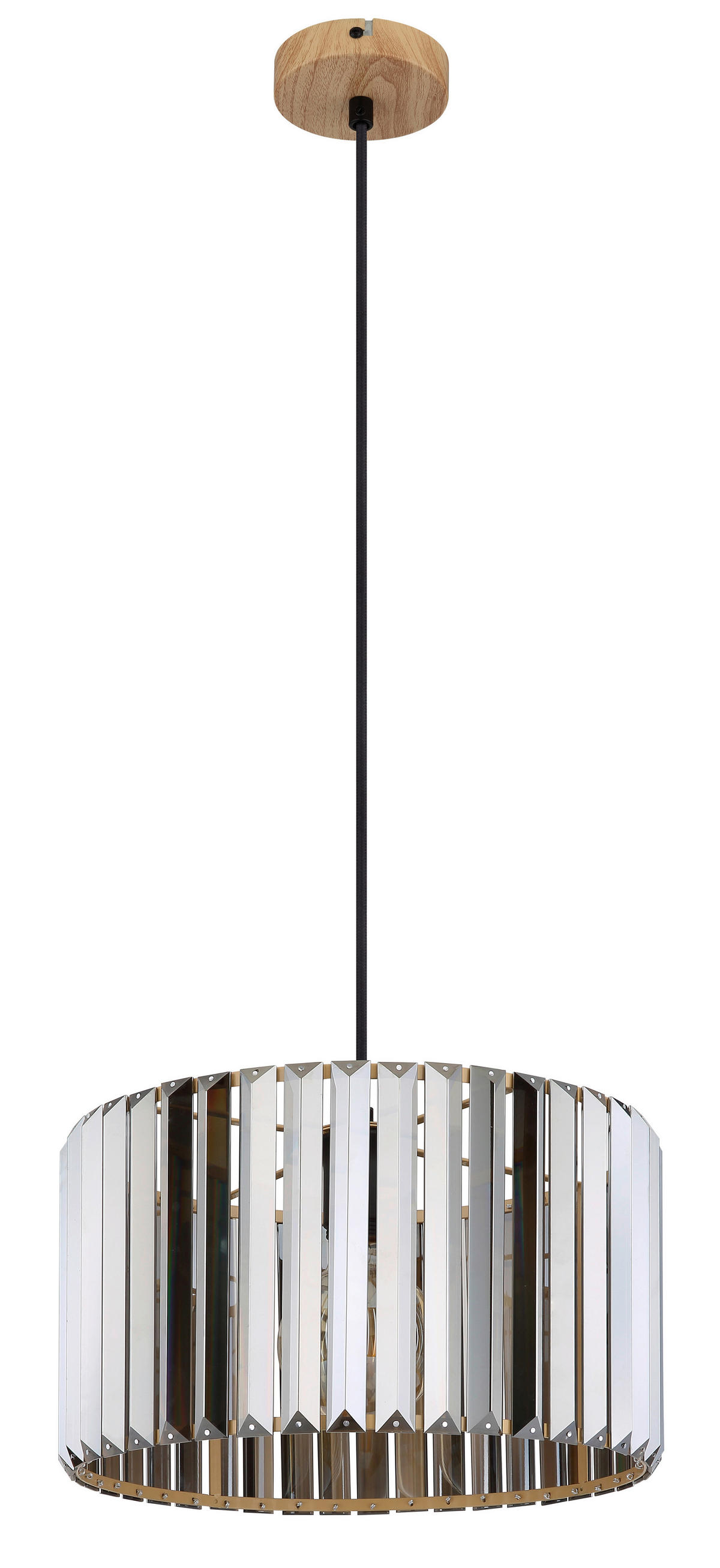 GLOBO Pendelleuchte RUN 30229146 schwarz Rauch braun Metall Glas H/D: ca. 120x35 cm E27 1 Brennstellen RUN - braun/schwarz (35,00/120,00cm) - GLOBO
