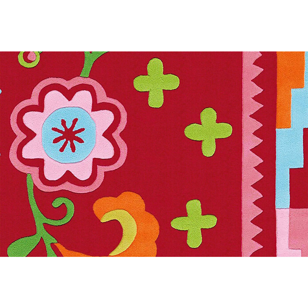 Thumbnail - Arte Espina Kurzflorteppich Sam 4144 rosa B/L: ca. 140x200 cm