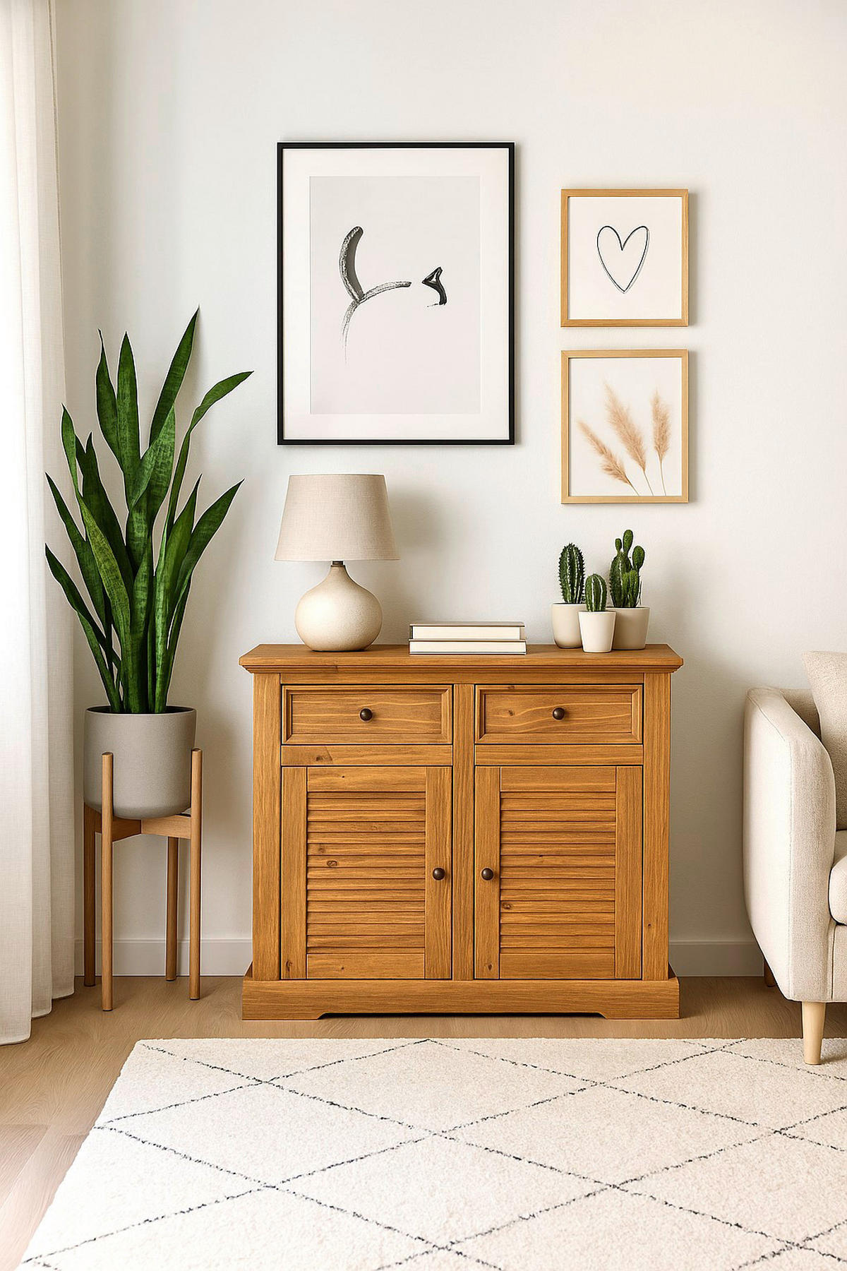 Kommode Breda honig B/H/T: ca. 107x89x42 cm Breda - honig (107,00/89,00/42,00cm)