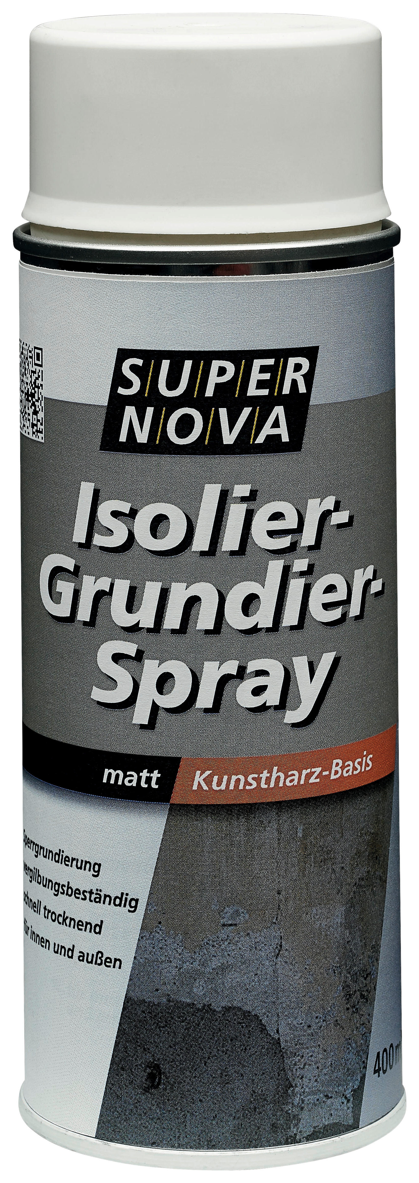 Super-Nova Isolier-Grundier-Spray weiß matt ca. 0,4 l Isolier-Grundier-Spray 400ml - weiß (400ml) - Super-Nova
