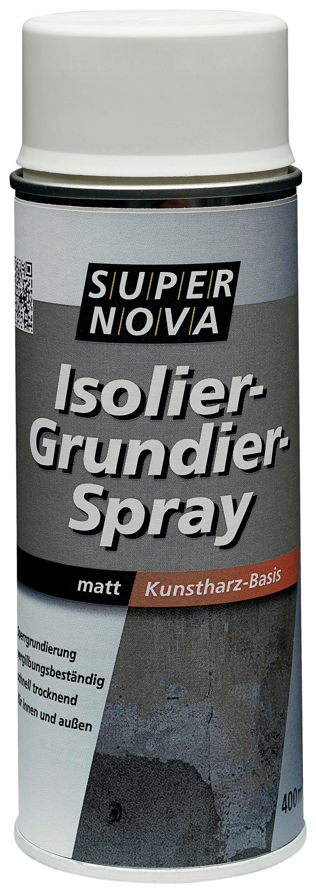 Super-Nova Isolier-Grundier-Spray weiß matt ca. 0,4 l Isolier-Grundier-Spray 400ml - weiß (400ml) - Super-Nova