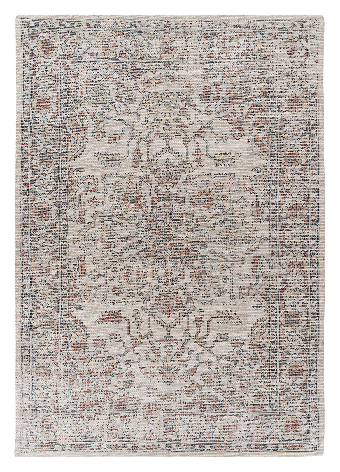 Kayoom Flachflorteppich Perry 325 beige B/L: ca. 120x170 cm Perry 325 - beige (120,00/170,00cm) - Kayoom