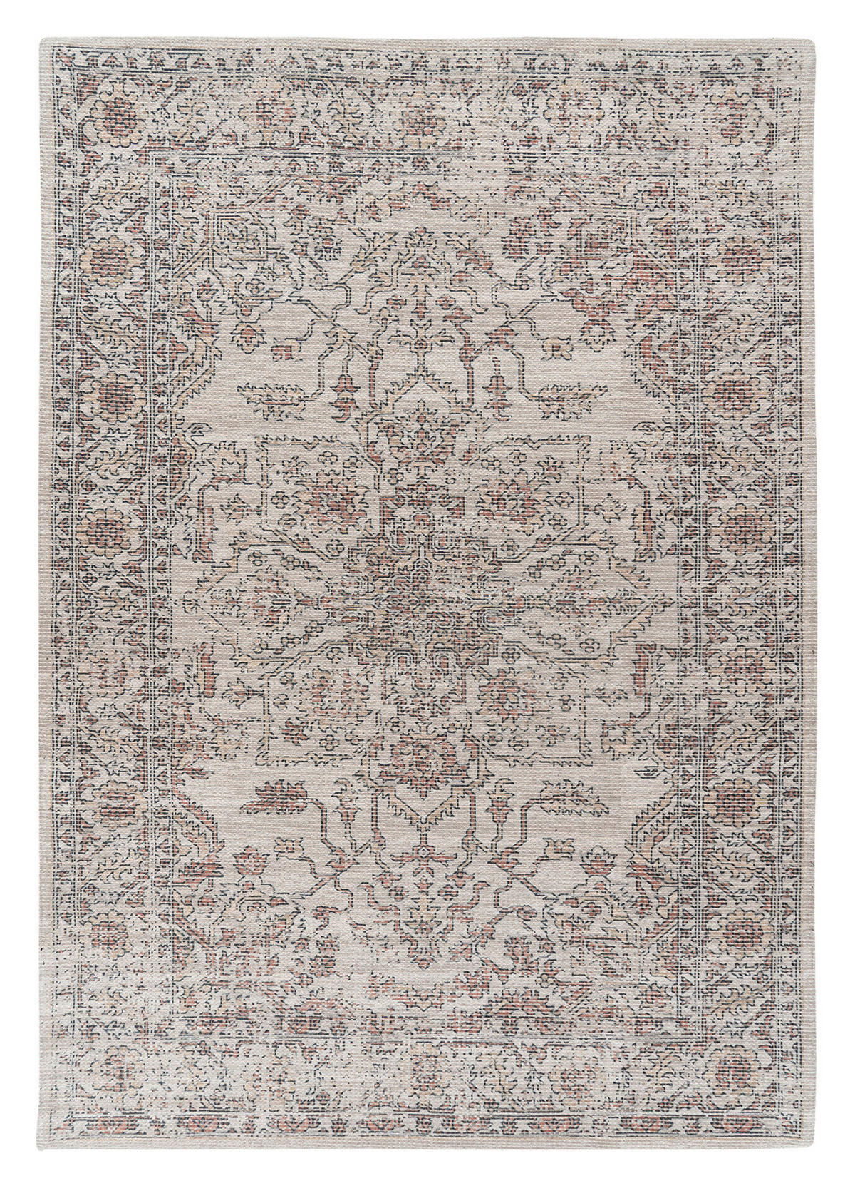 Kayoom Flachflorteppich Perry 325 beige B/L: ca. 120x170 cm Perry 325 - beige (120,00/170,00cm) - Kayoom