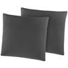 Kissenhülle Microfaser Kissenbezug_2erPack Microf.80x80 - Graphit (80,00/80,00cm)