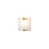 TRIO Wandleuchte 212700104  Pura altmessing Metall B/H/T: ca. 20x20x7 cm E27 1 Brennstellen Pura - altmessing (20,00/20,00/7,00cm) - Trio