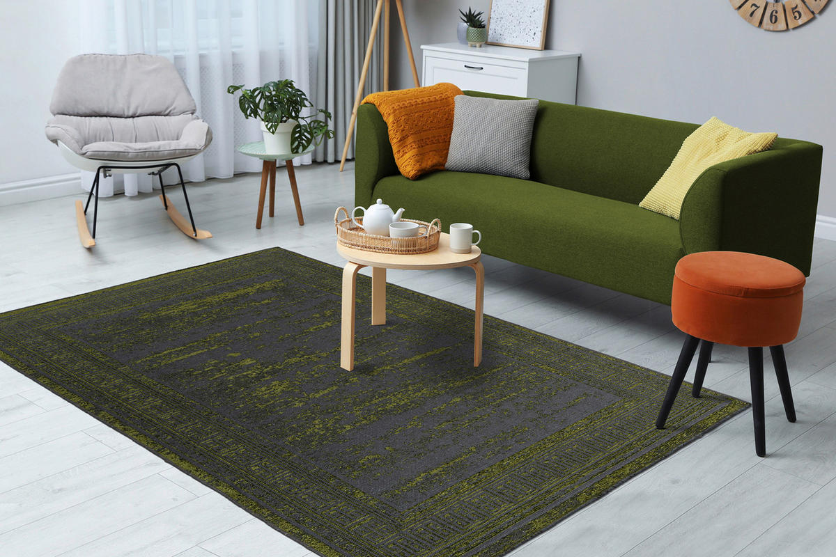 360Living Teppich Kalevi grün B/L: ca. 160x230 cm Kalevi - grün (160,00/230,00cm) - 360Living