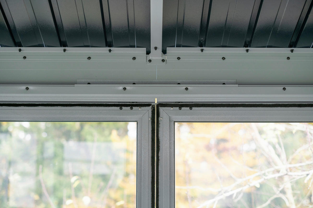 Sojag Pavillon Olan anthrazit Aluminium B/H/L: ca. 311x291x4355 cm Olan - anthrazit (4355,00/311,00/291,00cm) - Sojag