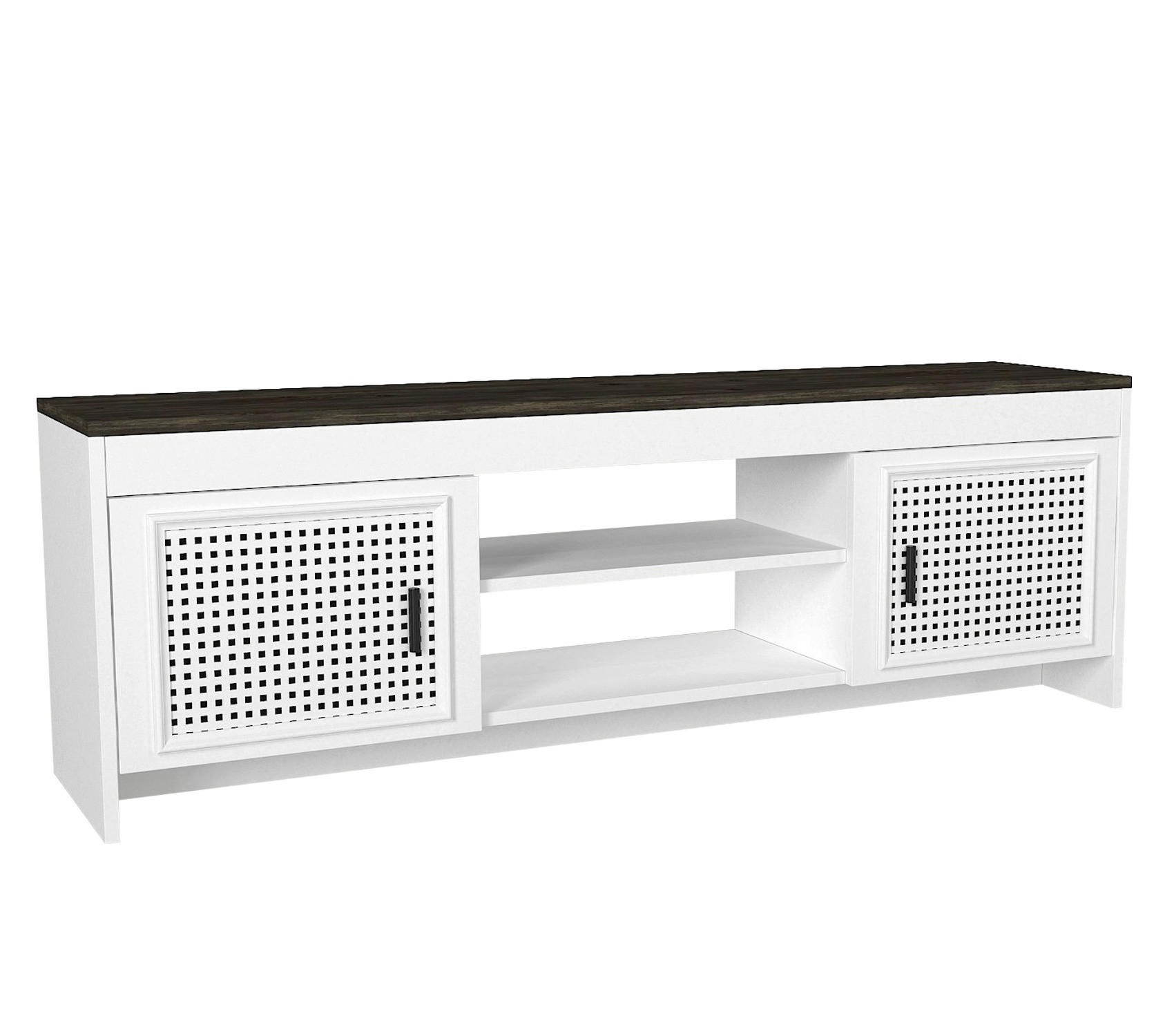 TV-Lowboard Done weiß Rebab B/H/T: ca. 150x48,2x35 cm Done - Rebab/weiß (150,00/48,20/35,00cm) - moebel17