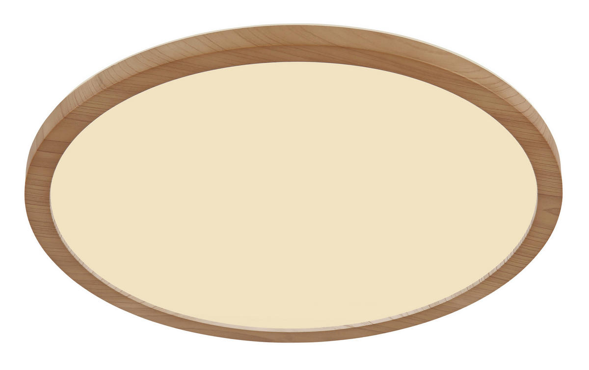 GLOBO LED-Deckenleuchte braun Opal Kunststoff H/D: ca. 2,5x42 cm SAPANA - braun/Opal (42,00/2,50cm) - GLOBO