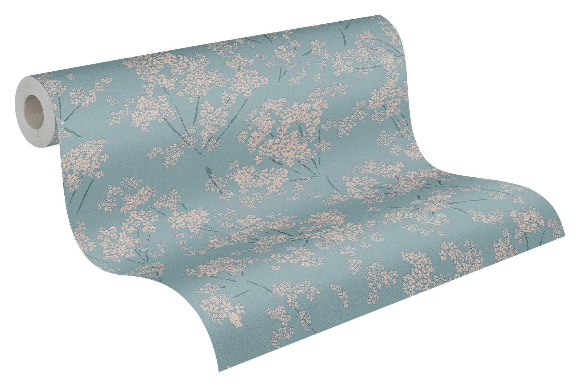 A.S.Creation Vliestapete türkis beige B/H/D: ca. 53x1005x8,6 cm Vliestapete - beige/türkis (8,60/1005,00cm) - A.S.Creation