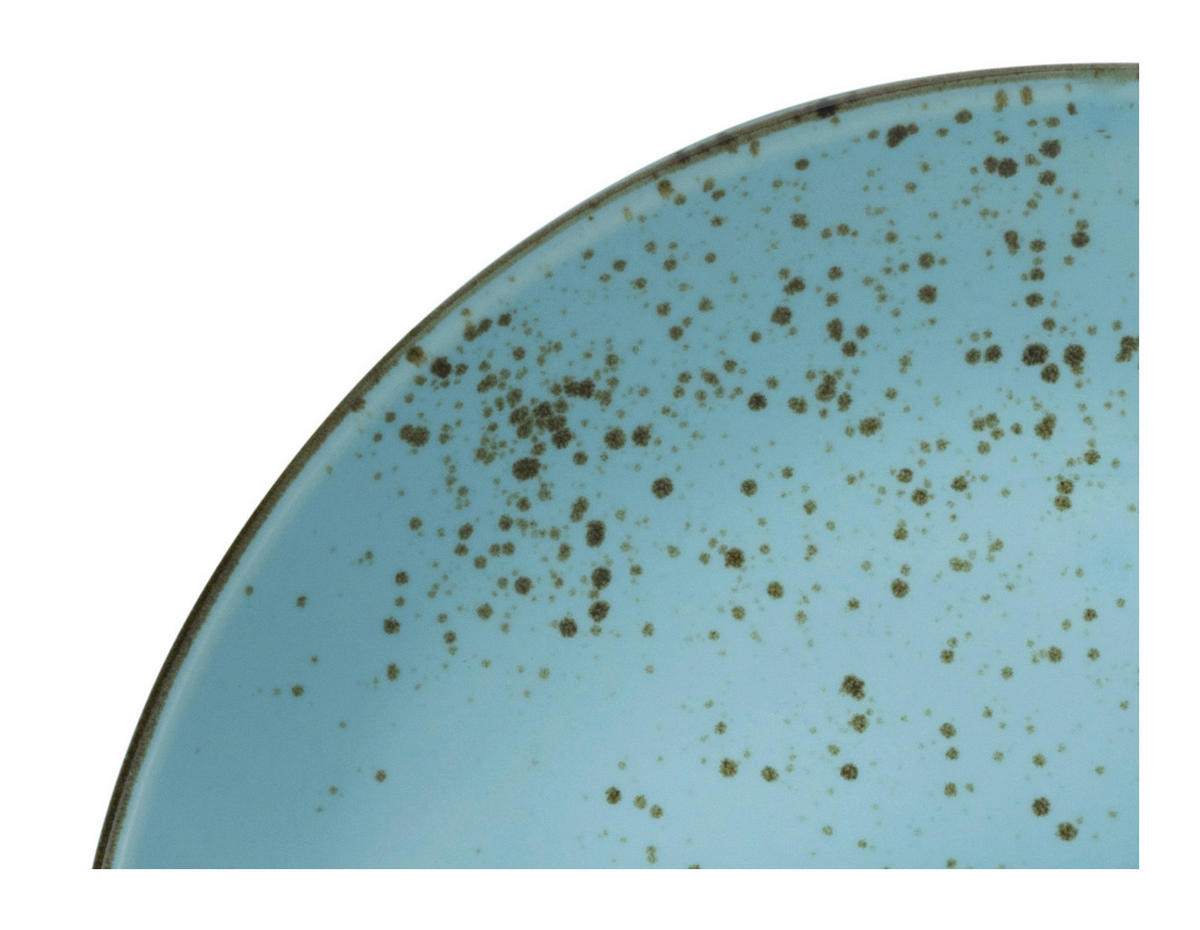 CreaTable Tafelservice Nature Collection Aqua blau Keramik 12 tlg. Nature Collection Aqua - blau - CreaTable