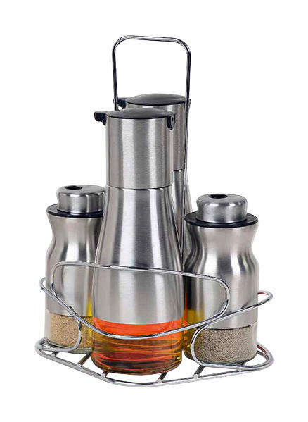 SCHÄFER Menageset silber Stahl Menage_4erSet - silber - SCHÄFER