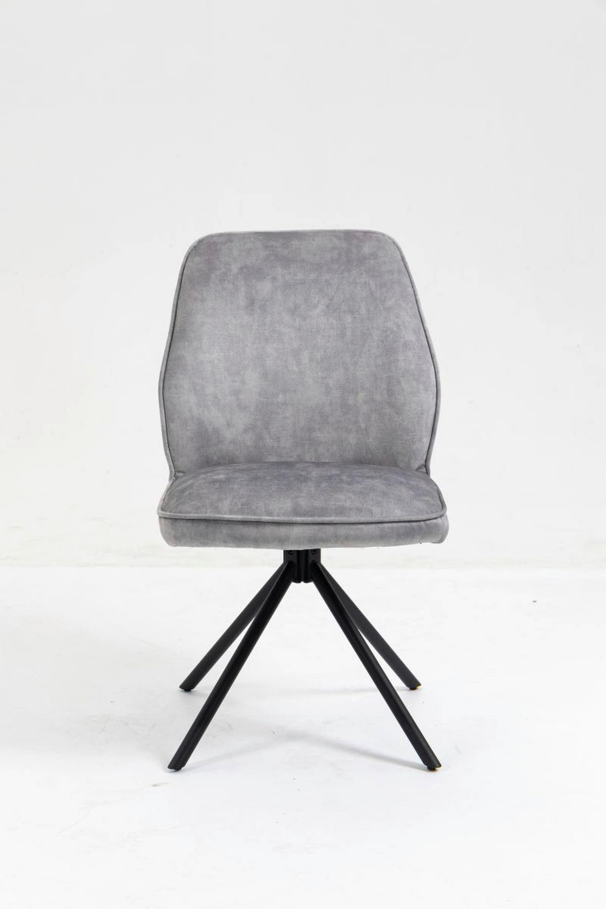 Stuhl Mailand grau Microfaser B/H/T: ca. 53x89x64 cm Mailand - grau (53,00/89,00/64,00cm)