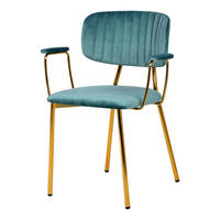 Stuhl Kian 200 2er-Set mint Microfaser B/H/T: ca. 63x80x51 cm Kian 200 2er-Set - gold/mint (63,00/80,00/51,00cm) - 360 Living