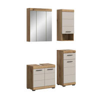 Badezimmer-Set Scout Evoke Oak Nachbildung Kaschmirgrau Nachbildung B/H/T: ca. 112x191x34 cm Scout - Kaschmirgrau (112,00/191,00/34,00cm) - xonox.home