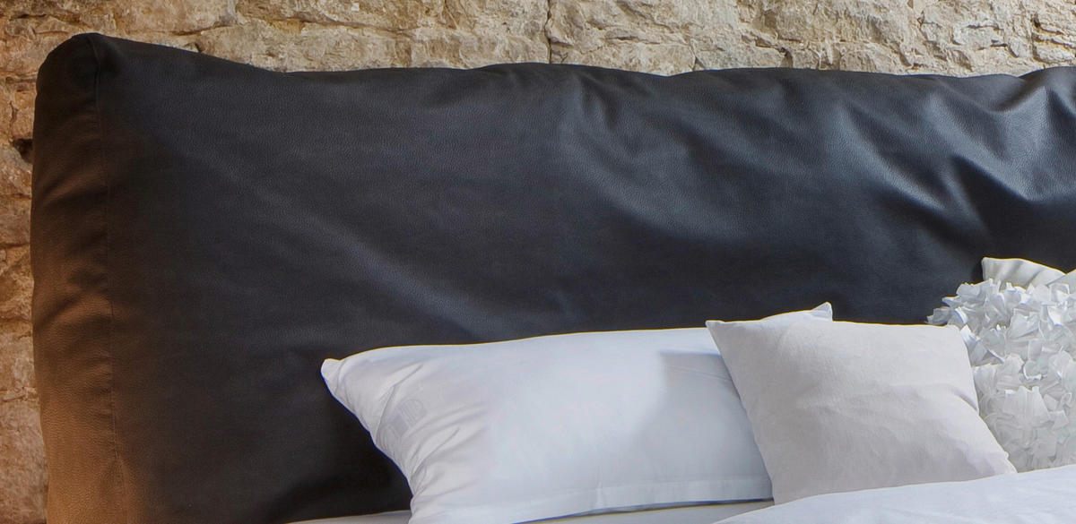 Boxspringbett Crush anthrazit Kunstleder Liegefläche B/L: ca. 160x200 cm Crush - anthrazit (184,00/112,00/243,00cm) - tanja meise 4brands GmbH