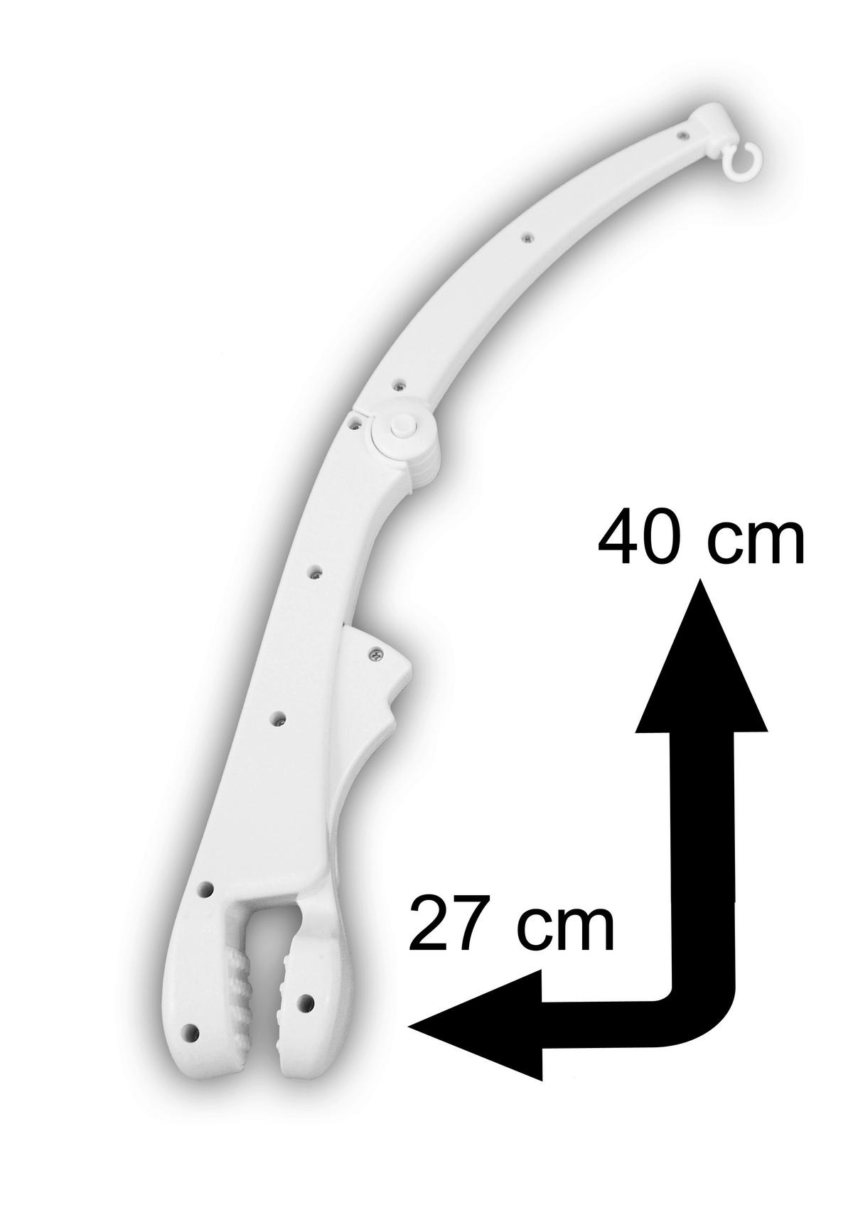 Niermann Mobilehalter zum Klemmen B/H/L: ca. 11x6x35 cm zum Klemmen - weiß (35,00/11,00/6,00cm) - Niermann