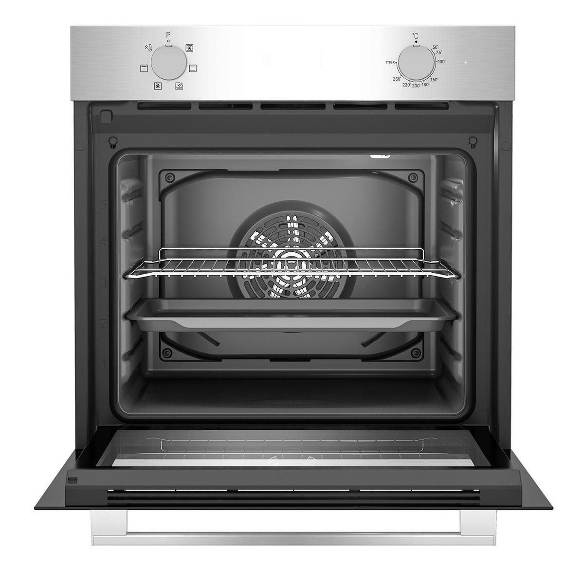 FLAVEL Einbaubackofen FLIE22000RX Edelstahl B/H/T: ca. 59,4x59,5x56,7 cm FLIE22000RX - Edelstahl (59,40/59,50/56,70cm) - FLAVEL