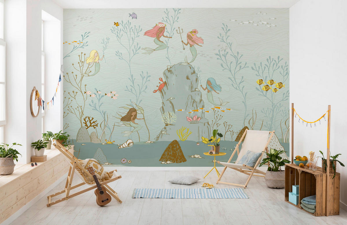 Komar Fototapete Mermaids B/L: ca. 350x280 cm Mermaids - (350,00/280,00cm) - Komar