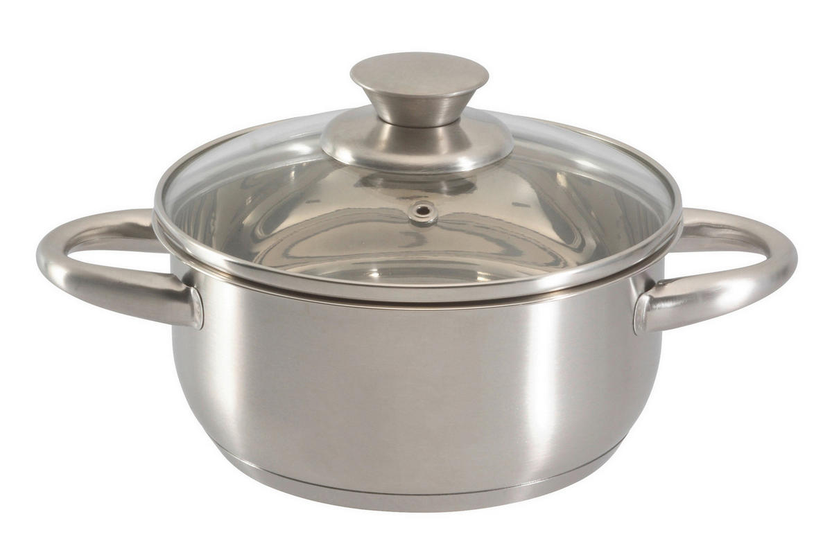 POCOline Kochtopf silber Edelstahl D: ca. 16 cm Kochtopf - silber (16,00cm) - POCOline