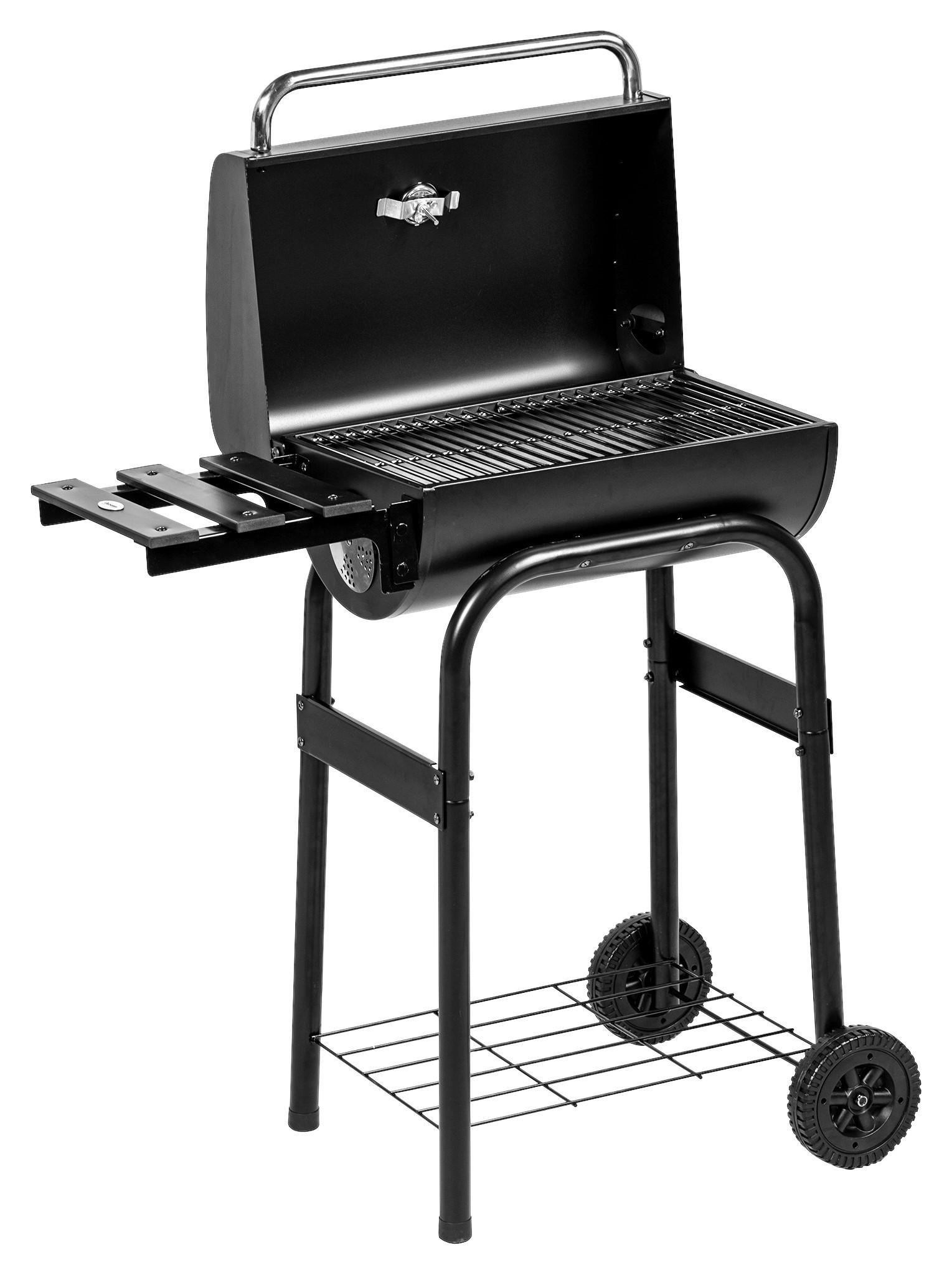 Outsunny Holzkohlegrill Metall B/H/L: ca. 46,5x115x83 cm Holzkohlegrill - schwarz (83,00/46,50/115,00cm) - Outsunny